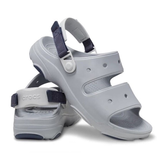 Crocs Unisex Adult Classic All Terrain Sandals Light Grey Size Men 9 Women 11 ! - Picture 1 of 6